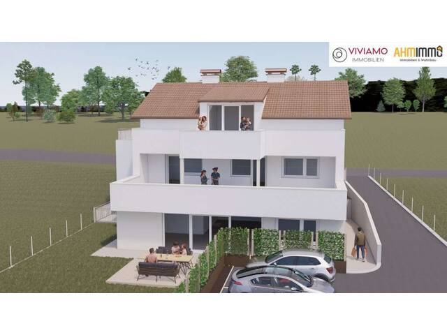 Immobilie in Wallern an der Trattnach - TOP 1 - Erstbezug: geräumige Gartenwohnung mit Grünblick in Wallern an der Trattnach (Breitwiesen)! - Bild 2