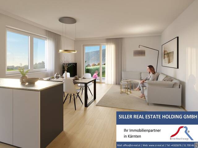 Immobilie in Lendorf - Wohnen im Grünen: Familien Erdgeschosswohnung mit privatem Garten & Terrasse - Bild 0