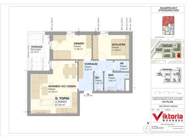 Immobilie in Straßwalchen - Neue 68 m² Dachgeschosswohnung - Erstbezug in Straßwalchen! - Bild 3