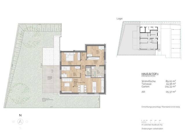 Immobilie in Regau - NEU! Moderne Erdgeschosswohnung mit Garten und Terrasse in Hinterbuch - Bild 3
