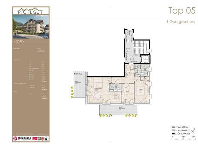 Immobilie in Bruck an der Großglocknerstraße - PICHLGUT: 3-Zimmer-Wohnung im 1. OG, TOP 05 - Bild 2