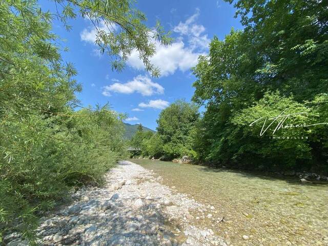 Immobilie in Grünau im Almtal - 2-Zimmer-Wohnung direkt an der Alm mit Garten. - Bild 0