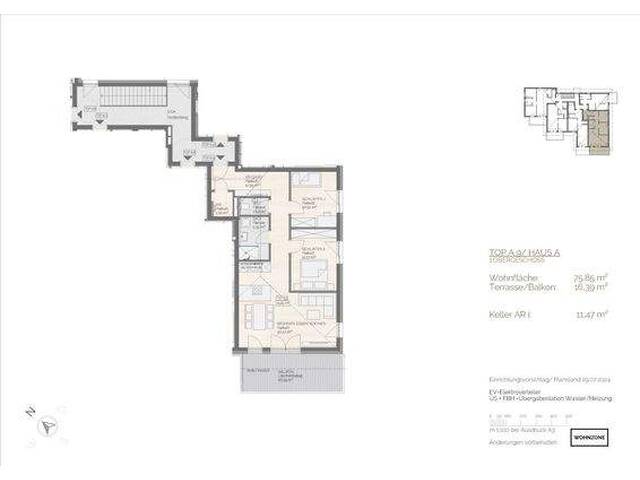 Immobilie in Perwang am Grabensee - BAUSTART ERFOLGT!!! Exklusive Erstbezug: Moderne 3-Zimmer Wohnung mit Balkon & Fußbodenheizung in Perwang am Grabensee - Bild 4