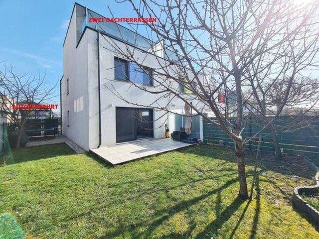 Immobilie in Groß-Enzersdorf - +GELEGENHEIT + ECKREIHENHAUS MIT 2 DACHTERRASSEN JE 11,5m² + 5 ZIMMER + 89m² GARTEN + VOLLKELLER + 2 AUTOABSTELLPLÄTZE - Bild 0