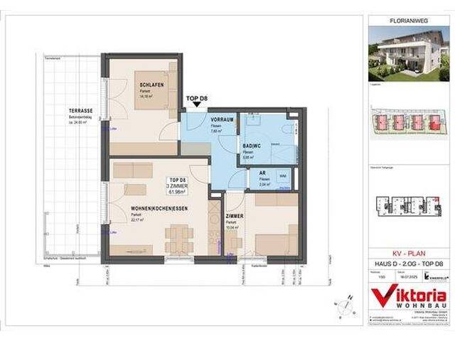 Immobilie in Bergheim - Moderne 3-Zimmer-Dachgeschosswohnung im Baurecht in Bergheim! - Bild 3