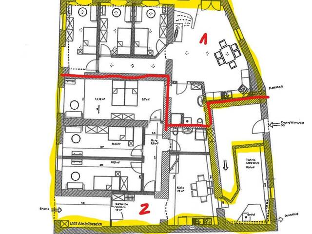 Immobilie in Schwaz - Anleger aufgepasst! 2 x 4 - Zimmerwohnungen, je ca 100 m² - Top vermietet! - Bild 4