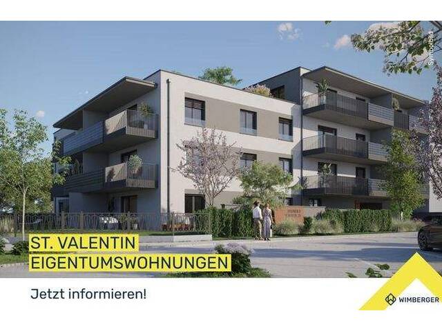 Immobilie in St. Valentin - ATTRAKTIVER NEUBAU/ERSTBEZUG IN TOP LAGE - IDEAL FÜR PENDLER / 68 M² MIT TERRASSE/GARTEN - Bild 0