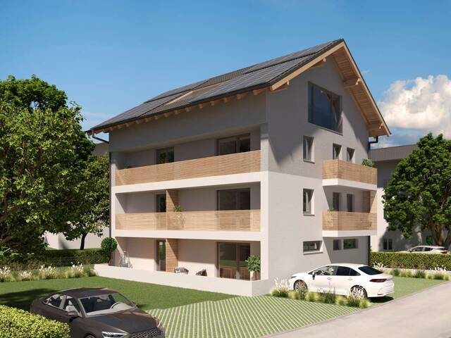 Immobilie in Großgmain - GROSSGMAIN | NEUBAUPROJEKT MIT 5 EINHEITEN| 3-Zimmer-Wohn ung mit 2 Balkonen_Top 4 - Bild 1