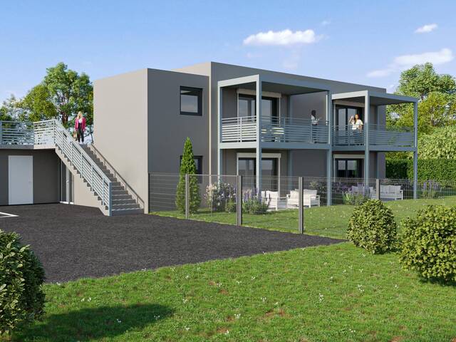 Immobilie in Auen - Das Leben genießen mit Blick auf den Wörthersee - 4 exklusive 2-Zimmerwohnungen mit Balkon oder Gartenanteil - Bild 3