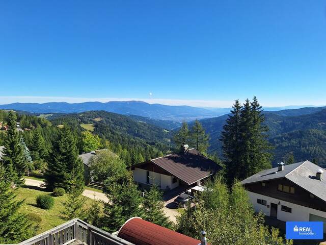 Immobilie in Bad St. Leonhard im Lavanttal - Klippitztörl - Ferienhaus mit Panoramablick in Gehdistanz zur Piste, mitten im Wandergebiet - Bild 1
