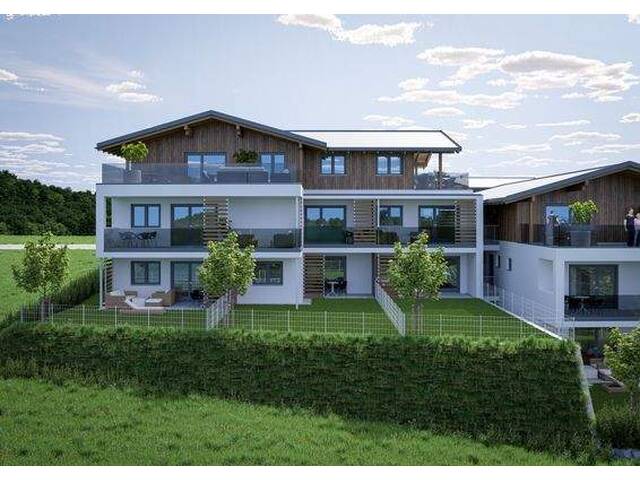 Immobilie in Eggelsberg - Traumhafte Neubauwohnung mit Panorama-Terrasse und Weitblick - Bild 0