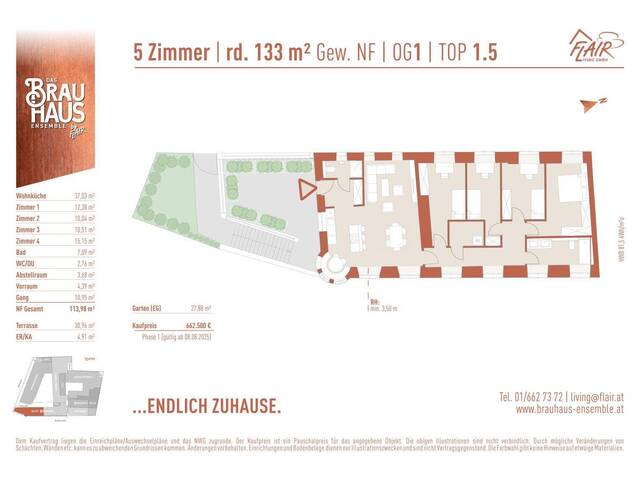 Immobilie in Schwechat - Exklusive 5-Zimmer-Wohnung mit privatem Zugang und Garten - Bild 1