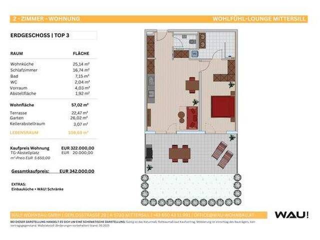 Immobilie in Mittersill - WOHLFÜHL LOUNGE MITTERSILL | ERDGESCHOSS | 2-ZIMMER-WOHNUNG | TOP 3 - Bild 0