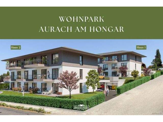 Immobilie in Aurach am Hongar - Wohnpark Aurach - Nähe Attersee - Zweitwohnsitz möglich. TG & Stellplatz inklusive. Top 1.05 - Bild 0