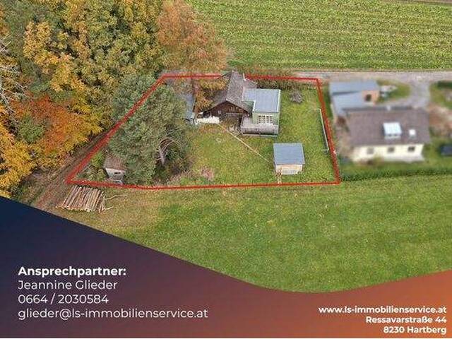 Immobilie in Grafendorf bei Hartberg - Holzhaus in Waldrandlage – absolute Ruhelage mit Dorfnähe und modernem, belagsfertigem Zubau - Bild 0