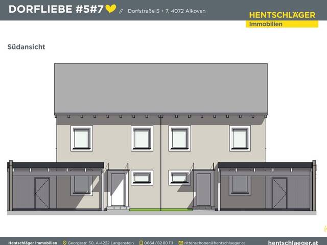 Immobilie in Alkoven - Doppelhaushälfte in Alkoven mit Doppelcarport - Bild 2