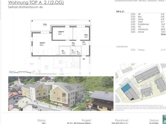 Immobilie in Sellrain - Schirmer Areal Sellrain 3 - Zimmer-Wohnung zu verkaufen - Bild 2