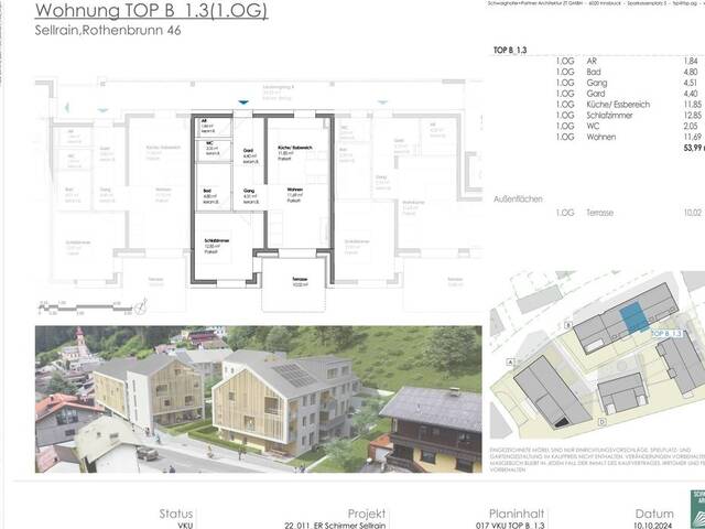Immobilie in Sellrain - Schirmer Areal Sellrain 2 - Zimmer-Wohnung zu verkaufen - Bild 2