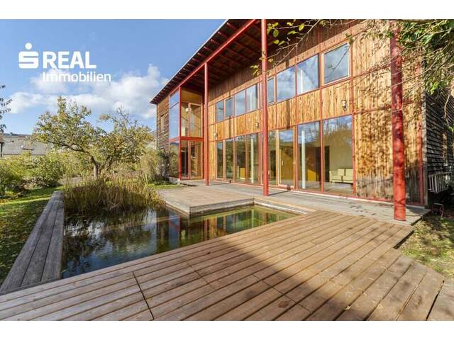 Immobilie in Gleisdorf - Ökologisches Architektenhaus mit Naturbadeteich in Bestlage von Gleisdorf - Bild 0