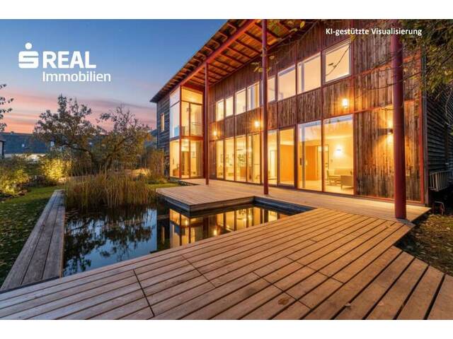 Immobilie in Gleisdorf - Ökologisches Architektenhaus mit Naturbadeteich in Bestlage von Gleisdorf - Bild 1