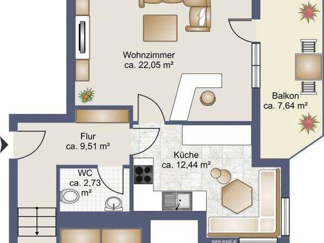 Immobilie in Saalfelden am Steinernen Meer - Saalfelden soll's sein: 3,5-Zimmer-Wohnung mit Autoabstellplatz - Bild 3