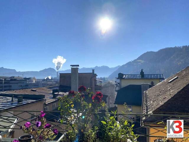 Immobilie in Hallein - K3 - Helle Loftwohnung INKLUSIVE CA. 20 m² GROSSER ÜBERDACHTER TERRASSE! Wohnen über den Dächern der HALLEINER ALTSTADT! - Bild 4