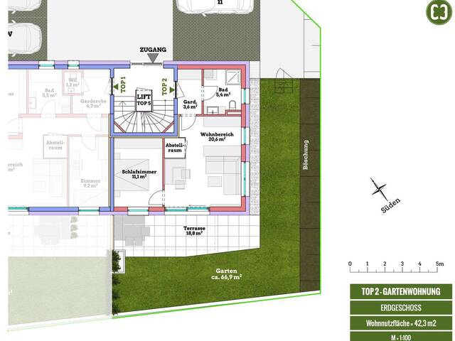 Immobilie in Hallwang - NEUBAU: perfekte kleine Gartenwohnung in Salzburg/Mayrwies - Bild 4
