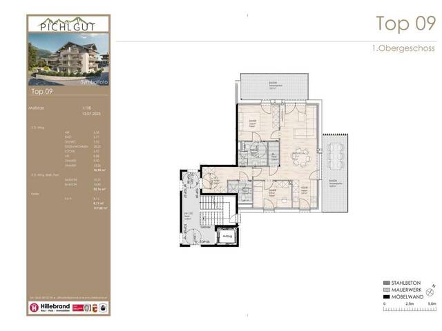Immobilie in Bruck an der Großglocknerstraße - PICHLGUT: 3-Zimmer-Wohnung im 1.OG, TOP 09 - Bild 1