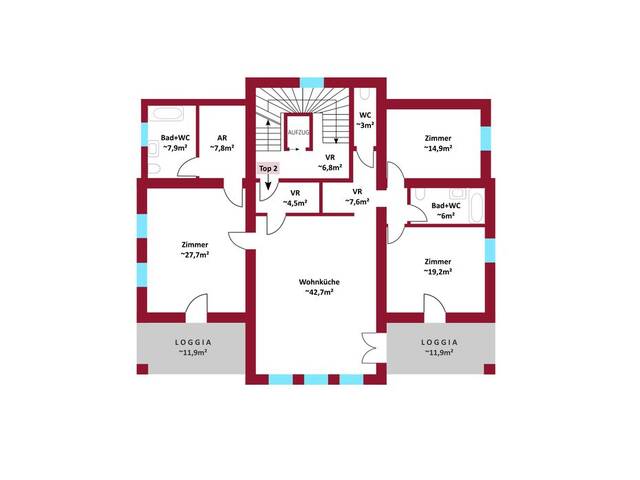 Immobilie in Purkersdorf - 2 Loggien & der Blick ins Grüne I individuelle Anpassungen bei der Raumgestaltung inkl. Lift, Fußbodenheizung, Luftwärmepumpe u.v.m.! - Bild 1