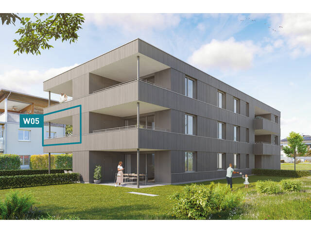 Immobilie in Wolfurt - Entspannt wohnen, modern leben. 3-Zimmer-Terrassenwohnung W05 - Bild 0