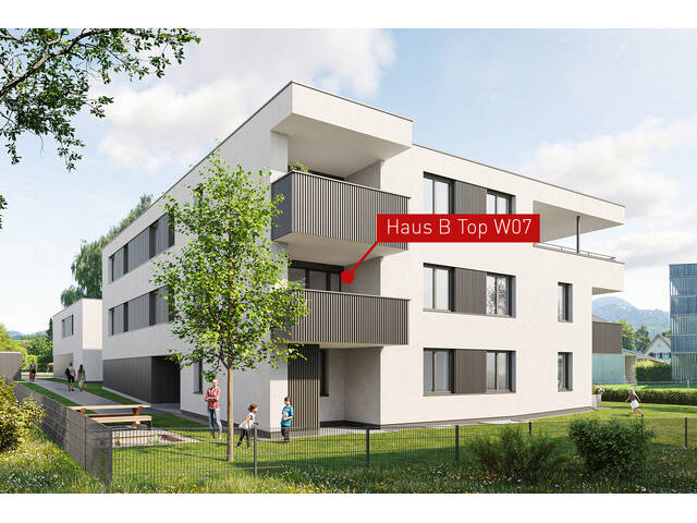 Immobilie in Sulz - 3-Zimmer-Wohnung im Haus B (B07) Sulz - Kreuzgasse - Bild 0