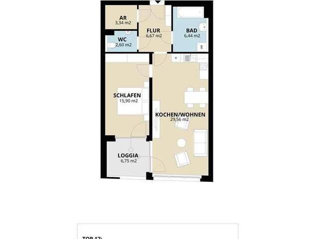 Immobilie in Schwarzach im Pongau - Geräumige 2-Raum Wohnung in Schwarzach/Pg. - Bild 2