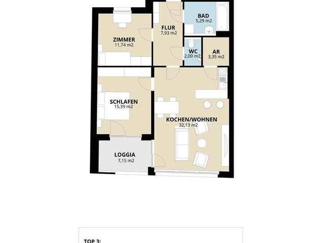 Immobilie in Schwarzach im Pongau - Geräumige 3-Raum Wohnung in Schwarzach/Pg. - Bild 2
