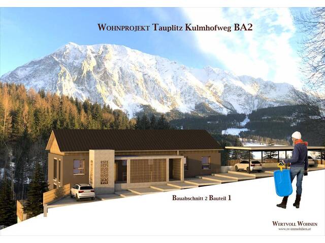 Immobilie in Tauplitz - Neubauwohnung im Erdgeschoß (TOP 2) mit Terrasse/Balkon und Garten - Bild 2