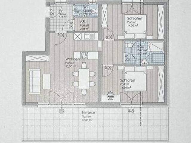 Immobilie in Henndorf am Wallersee - Wohnen in Henndorf am Wallersee - Moderne 3-Zimmer Neubauwohnung mit Terrasse - Bild 3