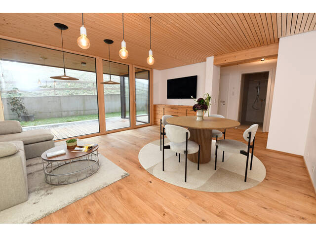 Immobilie in Hittisau - Stilvolle 2-Zimmer-Wohnung mit großzügigem Garten im Herzen des Bregenzerwaldes - Bild 2
