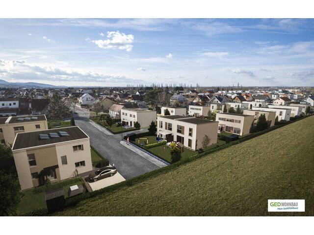 Immobilie in Königstetten - Niedrigstenergie-Doppelhaushälfte in Königstetten: Erstbezug, rd. 112 m² Wohnnutzfläche, 4 Zimmer - Bild 1