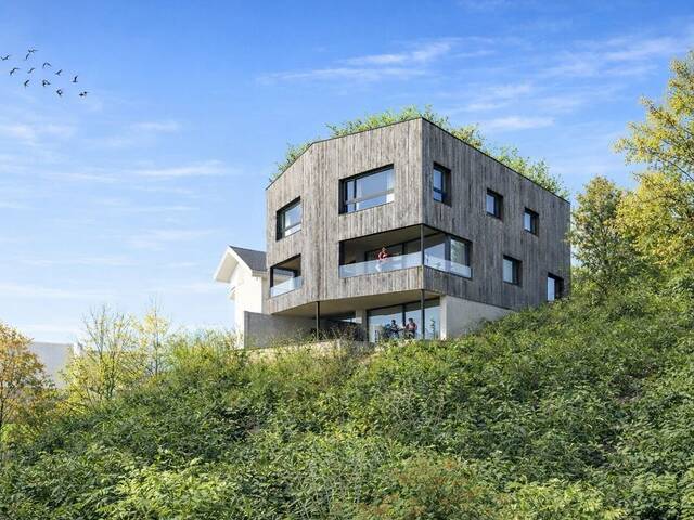 Immobilie in Attersee am Attersee - Baustart fixiert: Modernes Architekten-Doppelhaus - Bild 1