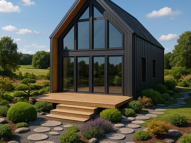 Immobilie in Hartberg - Nachhaltig wohnen nahe der Altstadt – modernes Modulhaus (schlüsselfertig inkl. Fundamentierung) mit Eigengarten & Carport in Hartberg - Bild 1