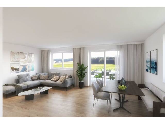 Immobilie in Perwang am Grabensee - FernBlick 3: 4-Zimmer-Gartenwohnung mit Südterrasse in Perwang am Grabensee! - Bild 4