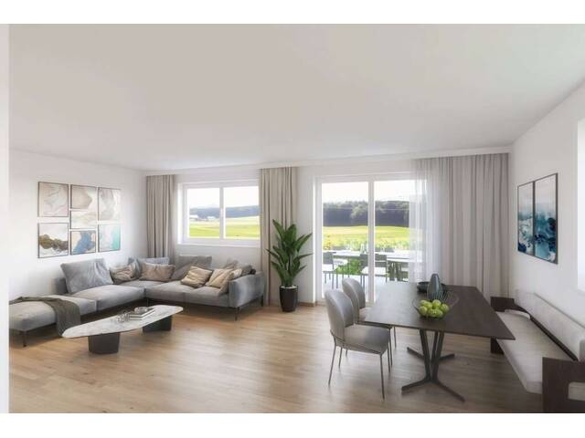 Immobilie in Perwang am Grabensee - Fernblick 3: 3-Zimmer-Gartenwohnung in Perwang am Grabensee! - Bild 1