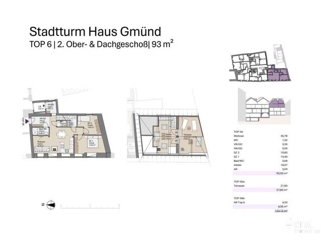 Immobilie in Gmünd - Modernes Wohnen trifft auf historisches Stadtturm-Haus. Ihr Lebens(t)raum in der Künstlerstadt Gmünd. PROVISIONSFREI FÜR DEN KÄUFER! - Bild 2
