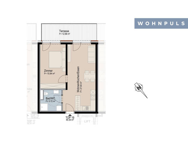 Immobilie in Oberperfuss - Exklusiv und wertbeständig! Moderne 2-Zimmer-Neubauwohnung mit Terrasse in Oberperfuss zu kaufen - Bild 2