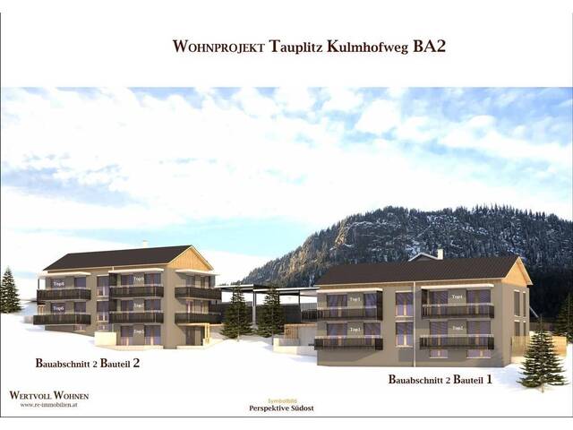 Immobilie in Tauplitz - Neubauwohnung (TOP 3) im 1. OG mit 2 Balkonen - Bild 1