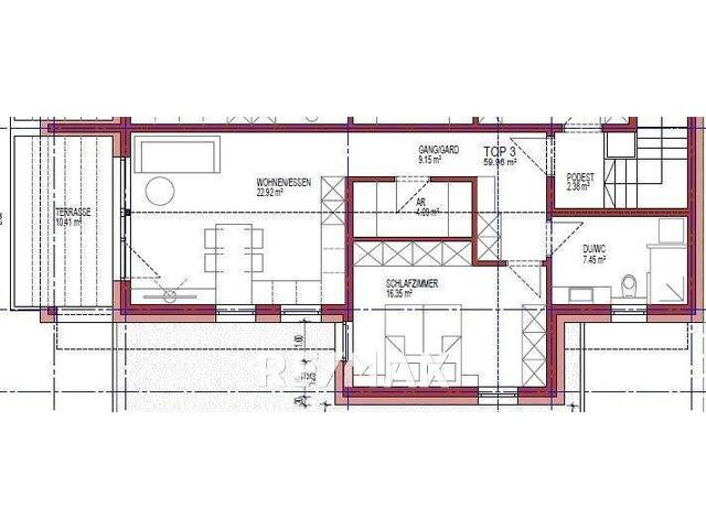 Immobilie in Völs - 2 Zimmer Neubau-Wohnung Top 3 - Bild 2