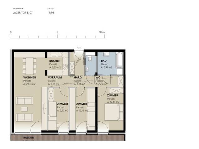 Immobilie in Kappl - Erstbezug in Kappl: Modernes Wohnen mit Fußbodenheizung und Garage! - Bild 3