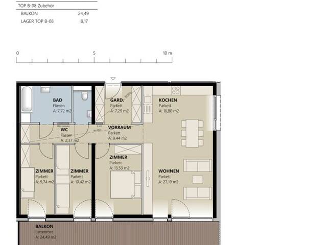 Immobilie in Kappl - Erstbezug in Kappl: Modernes Wohnen mit Fußbodenheizung und Garage! - Bild 1