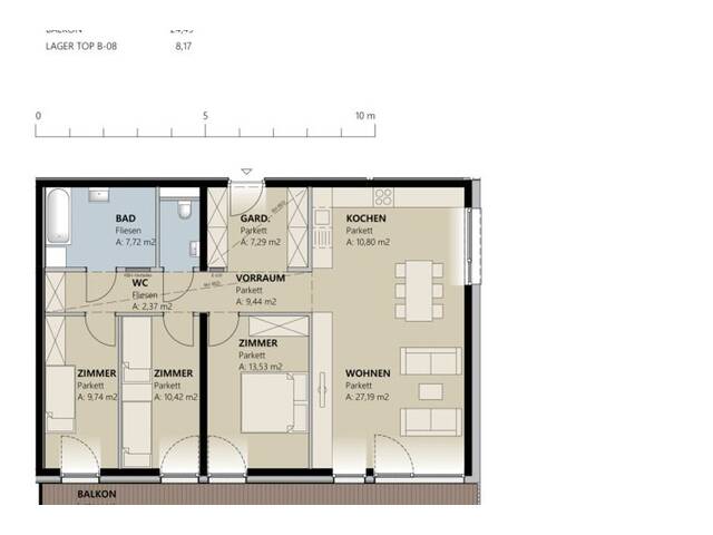 Immobilie in Kappl - Erstbezug in Kappl: Modernes Wohnen mit Fußbodenheizung und Garage! - Bild 3