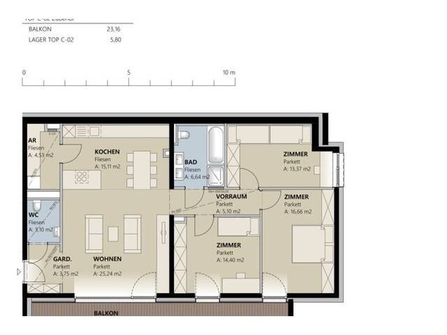 Immobilie in Kappl - Traumwohnung in Kappl: Erstbezug, 4 Zimmer, Loggia und moderne Ausstattung! - Bild 3