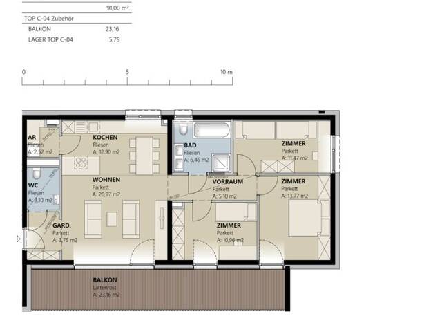 Immobilie in Kappl - Traumhafte 4-Zimmer-Wohnung in Kappl - Erster Bezug mit Loggia und Tiefgarage! - Bild 1